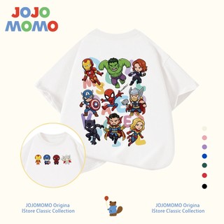 【ส่งในวันเดียวกัน】เสื้อยืดเด็กชาย ลายฮีโร่ยอดมนุษย์สุดเท่ ผ้าคุณภาพดี ระบายอากาศดี สำหรับเด็ก 1-13 ปี