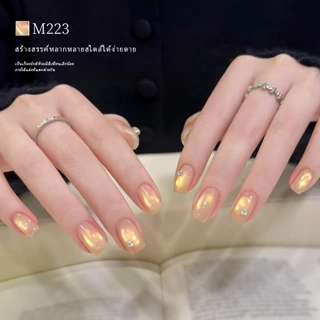 XEIJAYI 15ml - ยาทาเล็บเจลทรงแคทอายสีแดง อำพัน และม่วงใหม่ สีสันสดใส สำหรับร้านทำเล็บและงาน DIY