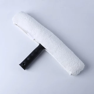 Easy Grip Handle หน้าต่างทําความสะอาด Applicator 35 ซม.ผ้าไมโครไฟเบอร์หัวในครัวเรือนเครื่องมือแก้ว