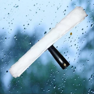 Easy Grip Handle หน้าต่างทําความสะอาด Applicator 35 ซม.ผ้าไมโครไฟเบอร์หัวในครัวเรือนเครื่องมือแก้ว
