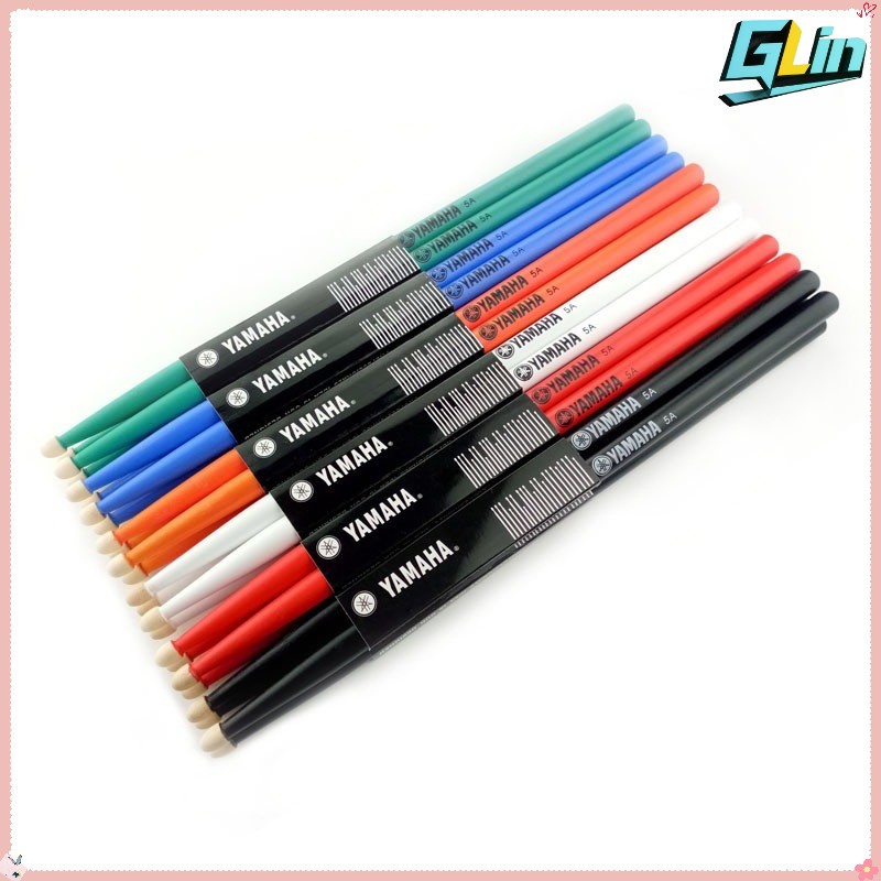 YAMAHA Professional 5A/7A Drum Sticks - การก่อสร้างไม้วอลนัท Hickory หนึ่งคู่