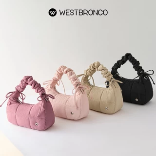WESTBRONCO รุ่นWhipcream (วิปครีม) กระเป๋าทรงพระจันทร์ มาพร้อมสายรูดปรับความยาวได้ กันน้ำ ใช้ได้ทั้งแบบถือ สะพายไหล่ หรือสะพายข้าง