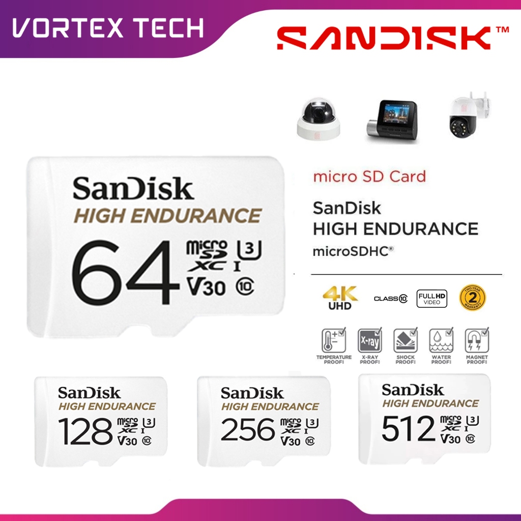 Sandisk High Endurance Micro SDXC Platinum Card 256GB [100/40MB/s] UHS-I Class10 U3 V30 การ์ดหน่วยความจํา (SDSQQNR)