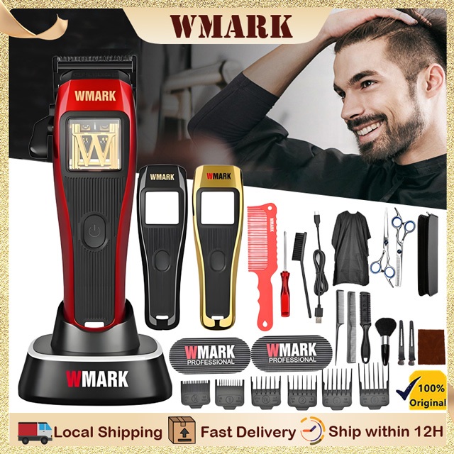 Wmark's ใหม่ NG-X1 ปัตตาเลี่ยนตัดผมแม่เหล็ก 10000 RPM 3 สี แบบเปลี่ยน พร้อมฐานชาร์จ
