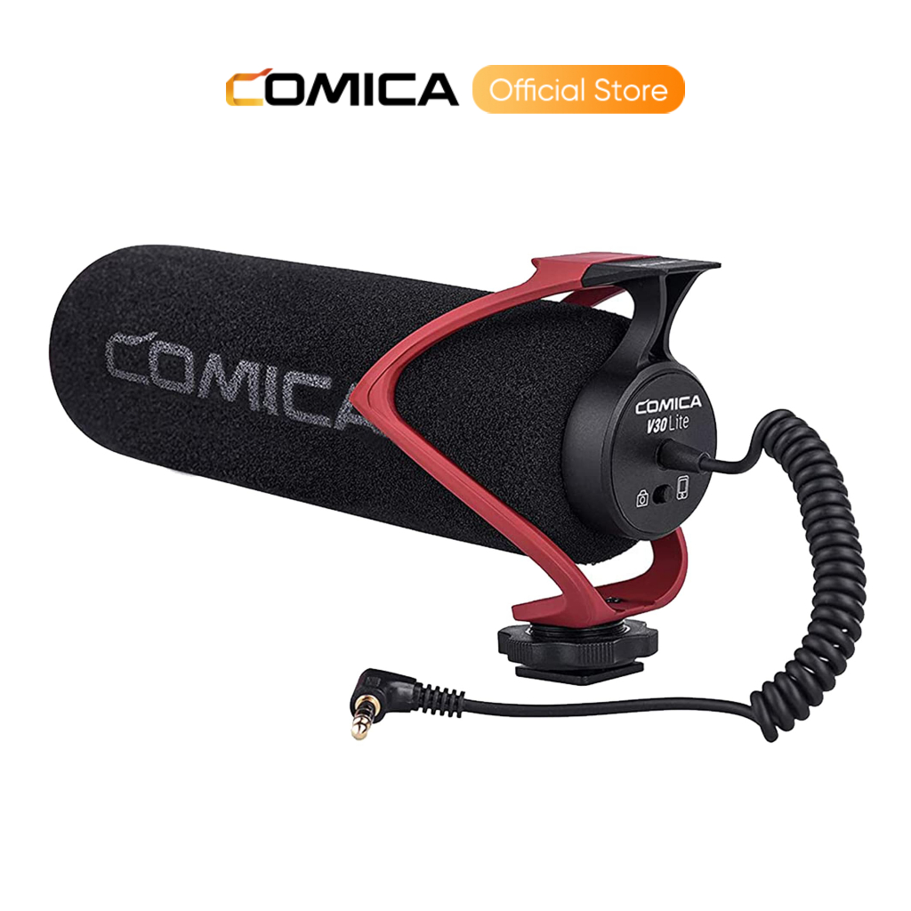 Shotgun Microphone ,COMICA CVM-V30 LITE Video Microphone,Super-Cardioid Condenser On-Camera Microphone สําหรับกล้อง Canon Nikon Panasonic DSLR,ไมโครโฟนสําหรับ iPhone Android สมาร์ทโฟนพร้อม