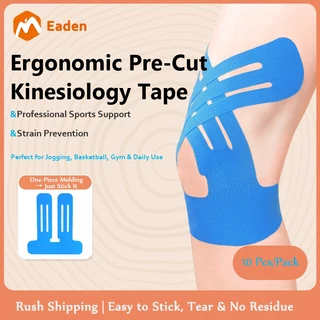 Eaden เทปคิเนซิโอลโลจี ป้องกันเข่า วิ่ง/บาส/ยิม | นุ่มยืด ระบายอากาศ 12 แถบ | ส่งเร็ว