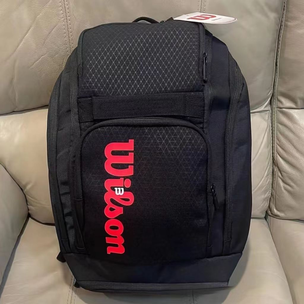กระเป๋าเป้เทนนิส Wilson Clash V3 Super Tour ความจุขนาดใหญ่ ใส่แร็กเก็ตได้ 1-2 อัน กระเป๋ากีฬาเดินทาง