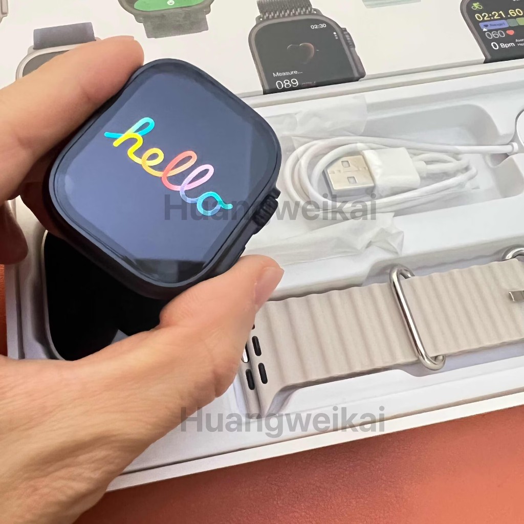 2026 Ultra 3 Microwear hello Watch ultra 5 Smart Watch ฟรีเคส 49 มม.Smartwatch ไร้สายชาร์จบลูทูธโทร