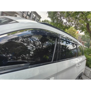 กันสาด NEVO Q05 สีดํา ABS กระจกไร้หมอก ระบายอากาศได้ดี กาวติดแน่นไม่หลุด ติดเองได้ อุปกรณ์ตกแต่งรถยนต์ cc0d