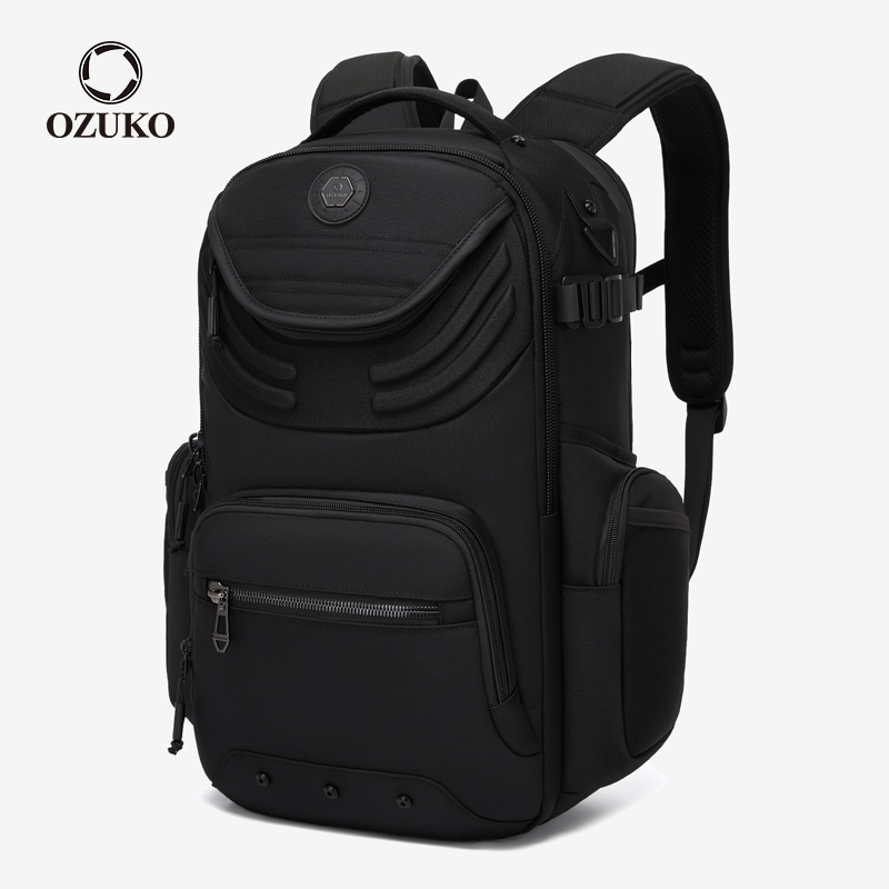 OZUKO กระเป๋าเป้สะพายหลัง Urban มัลติฟังก์ชั่นแล็ปท็อปกระเป๋าเดินทางกันน้ํากลางแจ้ง