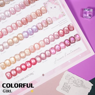 เจลเล็บ XUANFEIER Cat Eye 30 สี | เจลตาแมว + สีเจลแคทอายเนื้อซาติน โทนนู้ดชมพู/พีช | เนื้อซาติน เล่นแสงละมุน | ขับผิว ดูดีทุกวัน ใช้ได้ทุกโอกาส (พร้อมใช้งาน) ✨