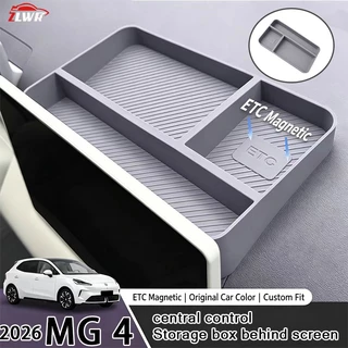 ZLWR 2026 MG 4 กล่องเก็บของด้านหลังหน้าจอควบคุมส่วนกลาง, ที่เก็บของภายในรถพิเศษ, อุปกรณ์เสริมจําแนก, อุปกรณ์ดัดแปลงรถยนต์