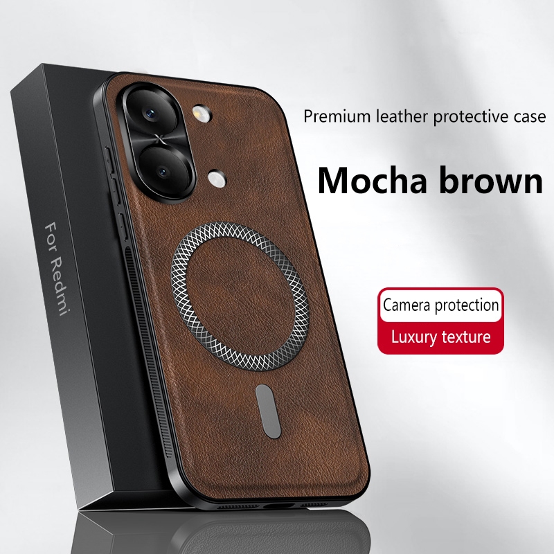 ปลอกสําหรับ Xiaomi Redmi Turbo 5 Max Poco X8 Pro Max F8 Ultra F7 Ultra Poco M8 Pro Vintage PU หนังกั