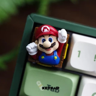 -LW- ซุปเปอร์มาริโอบรอส Series Resin Keycaps ที่กําหนดเองคีย์บอร์ดแบบกลไกส่วนบุคคล Keycaps HE คีย์บอร์ด Keycaps