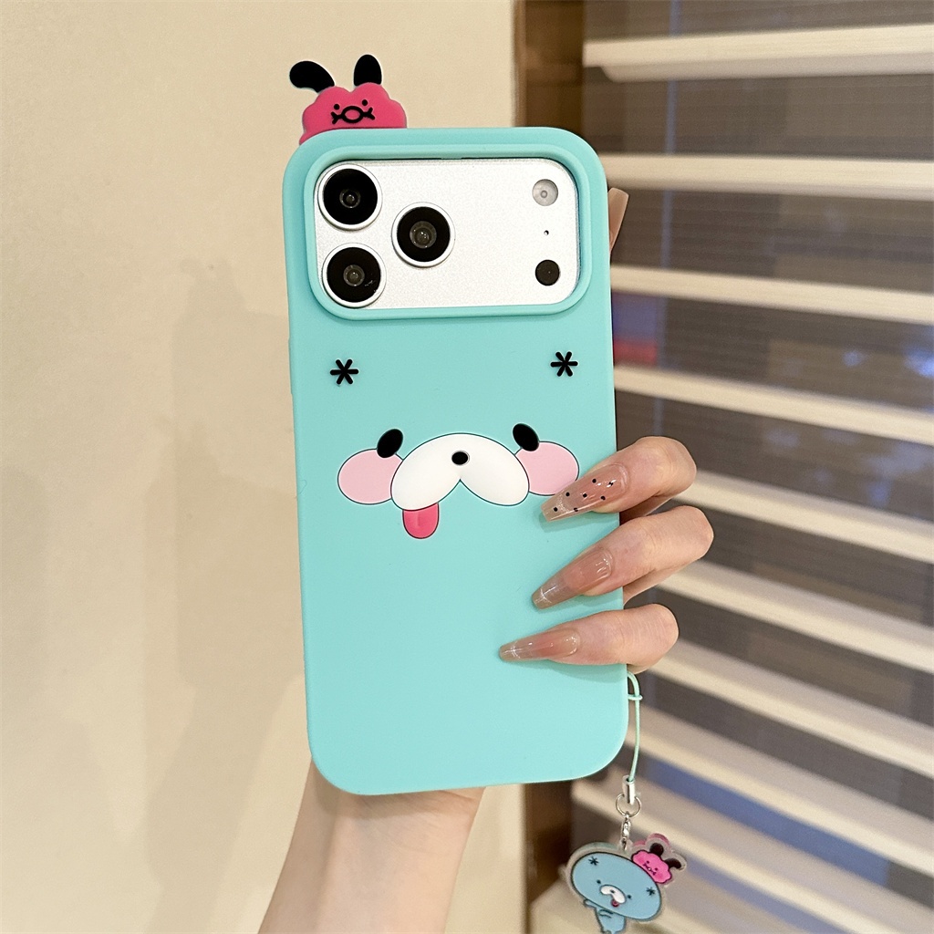 สําหรับกรณี iphone 17 PRO MAX 16 PRO MAX 3D สามมิติการ์ตูนซิลิโคน Soft Case