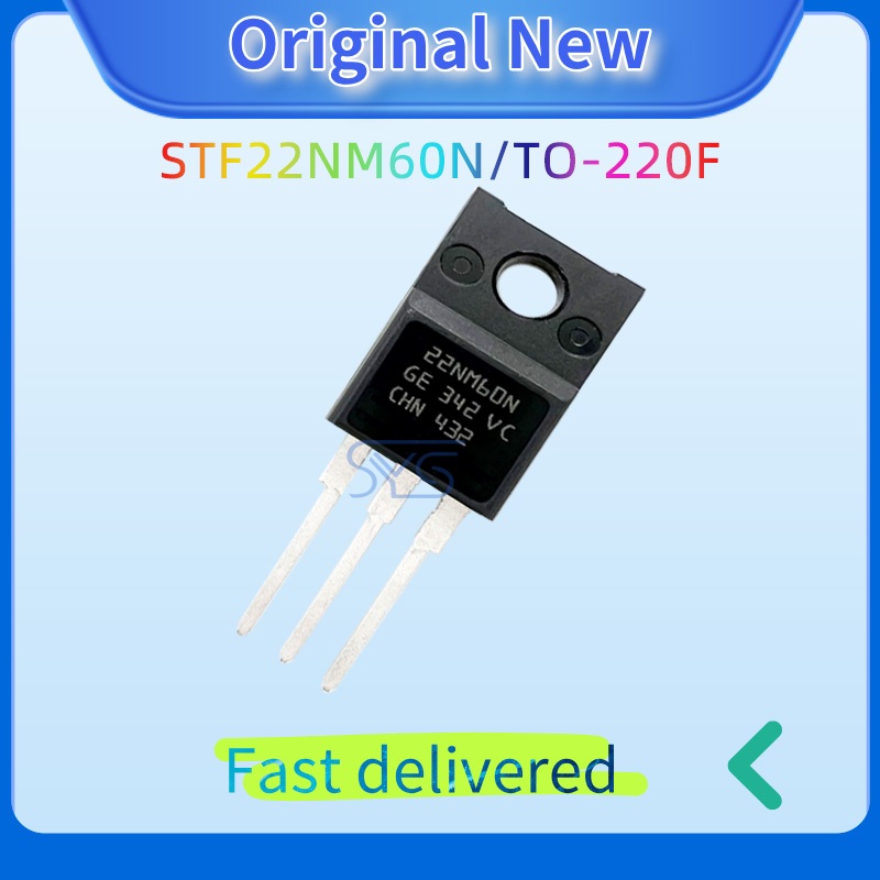 5PCS ใหม่ 22NM60N STF22NM60N MOSFET 22A 600V ทรานซิสเตอร์