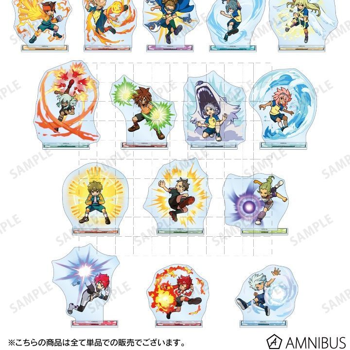 ชุดขาตั้งอะคริลิค Inazuma Eleven - Tenma Matsukaze Touma Shindou อะนิเมะรูปจอแสดงผลตกแต่งโต๊ะ