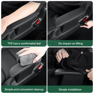 เหมาะสำหรับ 2026 Tesla Model YL รุ่น 6 ที่นั่ง ฝาครอบป้องกัน TPE สำหรับที่พักแขนเบาะหลัง/ชิ้นส่วนดัดแปลงภายในรถยนต์