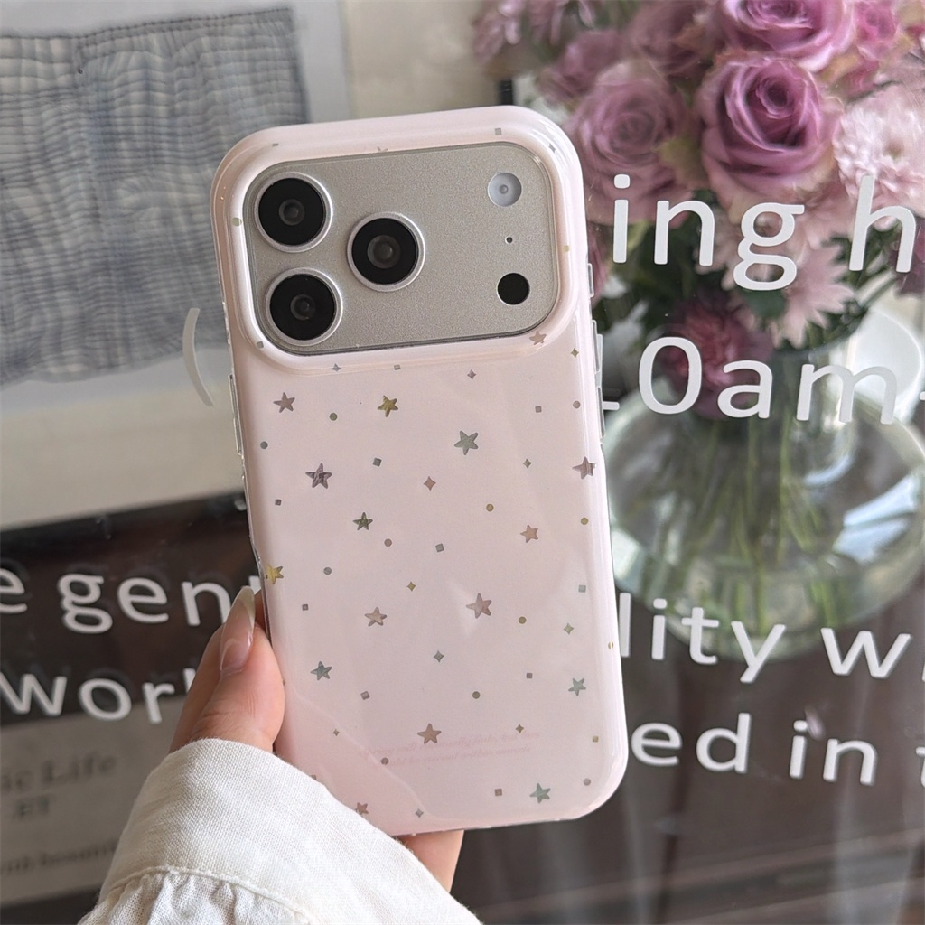 สําหรับ iphone Case 17 Pro Max 16 Pro Max 15 Pro Max เคสโทรศัพท์ดาวน้อยสีสันสดใส