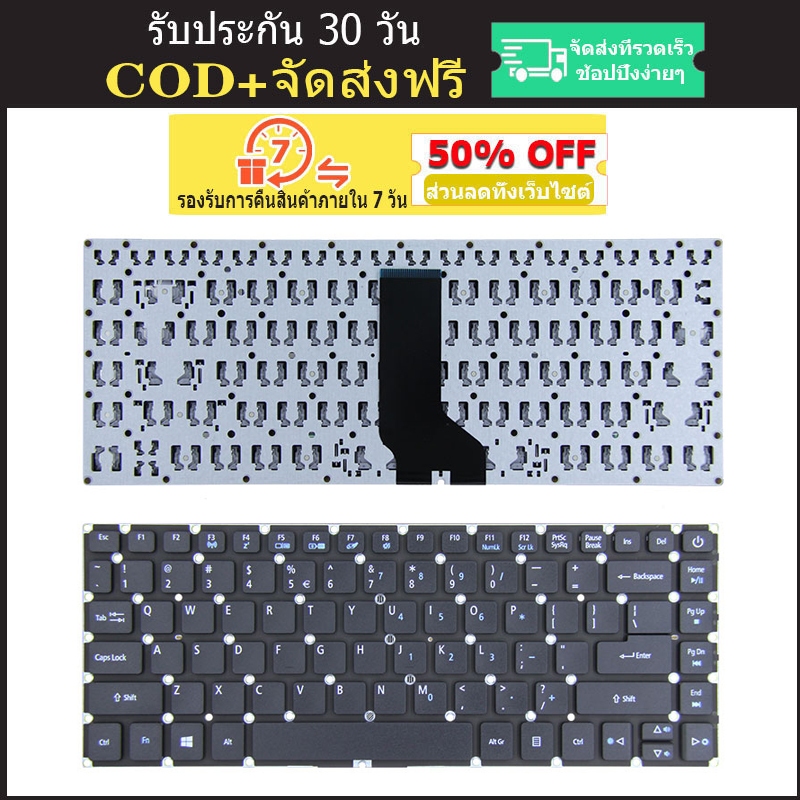 เปลี่ยนแป้นพิมพ์แล็ปท็อปใหม่สําหรับ ACER TMP248 P249-MG Tmp249 p248 p249 P249-M สีดํา
