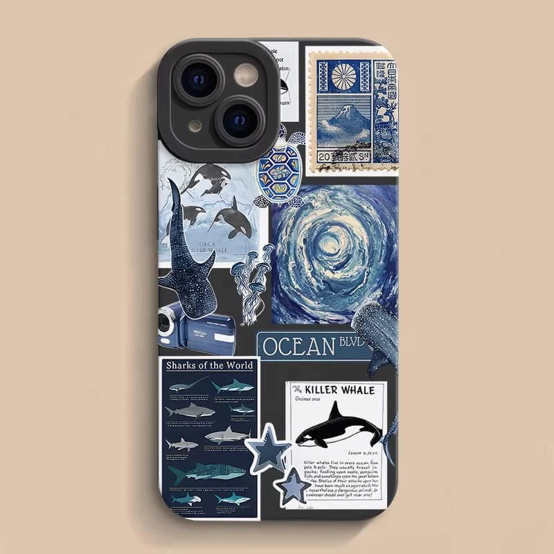 สําหรับOPPO A5X A5 5G A3 A3X A5 PRO A3 PRO A38 A79 A60 A58 A78 A18 A57 2022 A95 Marine shark VortexกันกระแทกTPUเคสโทรศัพท์