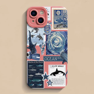 สําหรับOPPO A5X A5 5G A3 A3X A5 PRO A3 PRO A38 A79 A60 A58 A78 A18 A57 2022 A95 Marine shark VortexกันกระแทกTPUเคสโทรศัพท์