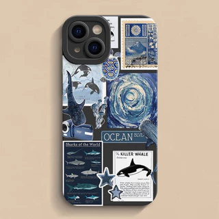 สําหรับOPPO A5X A5 5G A3 A3X A5 PRO A3 PRO A38 A79 A60 A58 A78 A18 A57 2022 A95 Marine shark VortexกันกระแทกTPUเคสโทรศัพท์