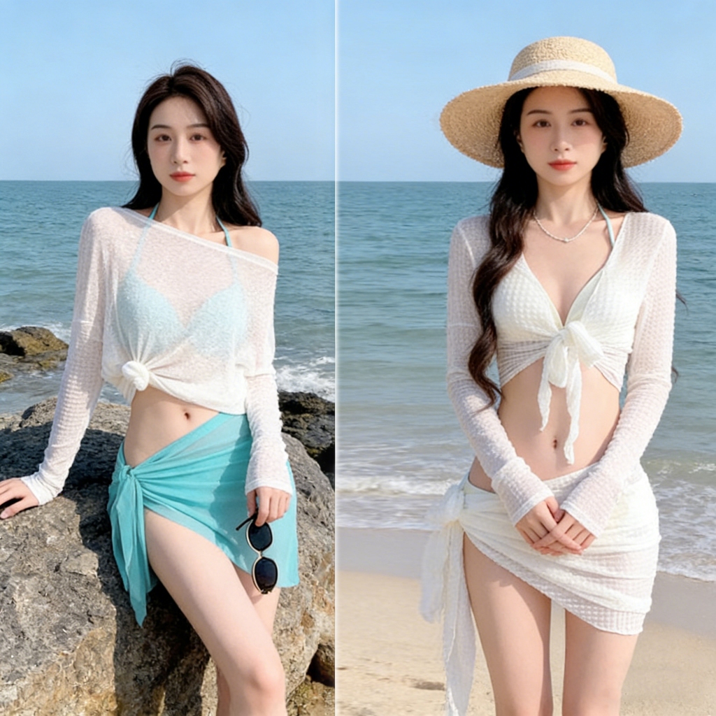 ชุดบิกินี่ว่ายน้ำ2ชิ้น แฟชั่นใหม่ล่าสุด ผ้าแห้งเร็ว กันUV ใส่สบาย ชุดว่ายน้ํา ชุดว่ายน้ําผู้หญิง