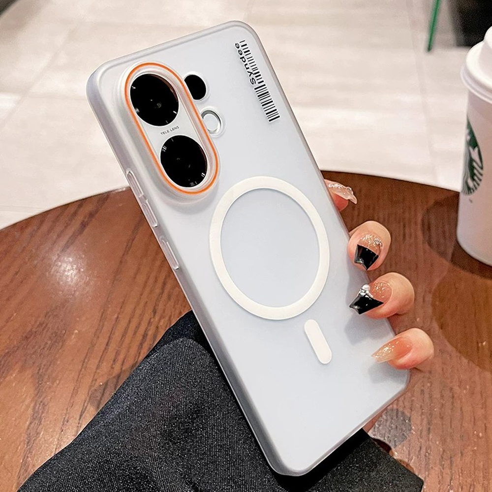 Matte Slim Magnetic Clearเคสโทรศัพท์สําหรับVivo V70 V70 FE V60 Lite V60 V50 Lite V50 V40 Lite V40 V30 V29 V27 Pro 5G Frostedโปร่งใสปกแข็ง ราคา ถูกที่สุด ดีลบีเคเค แกลเลอรีภาพที่ 7