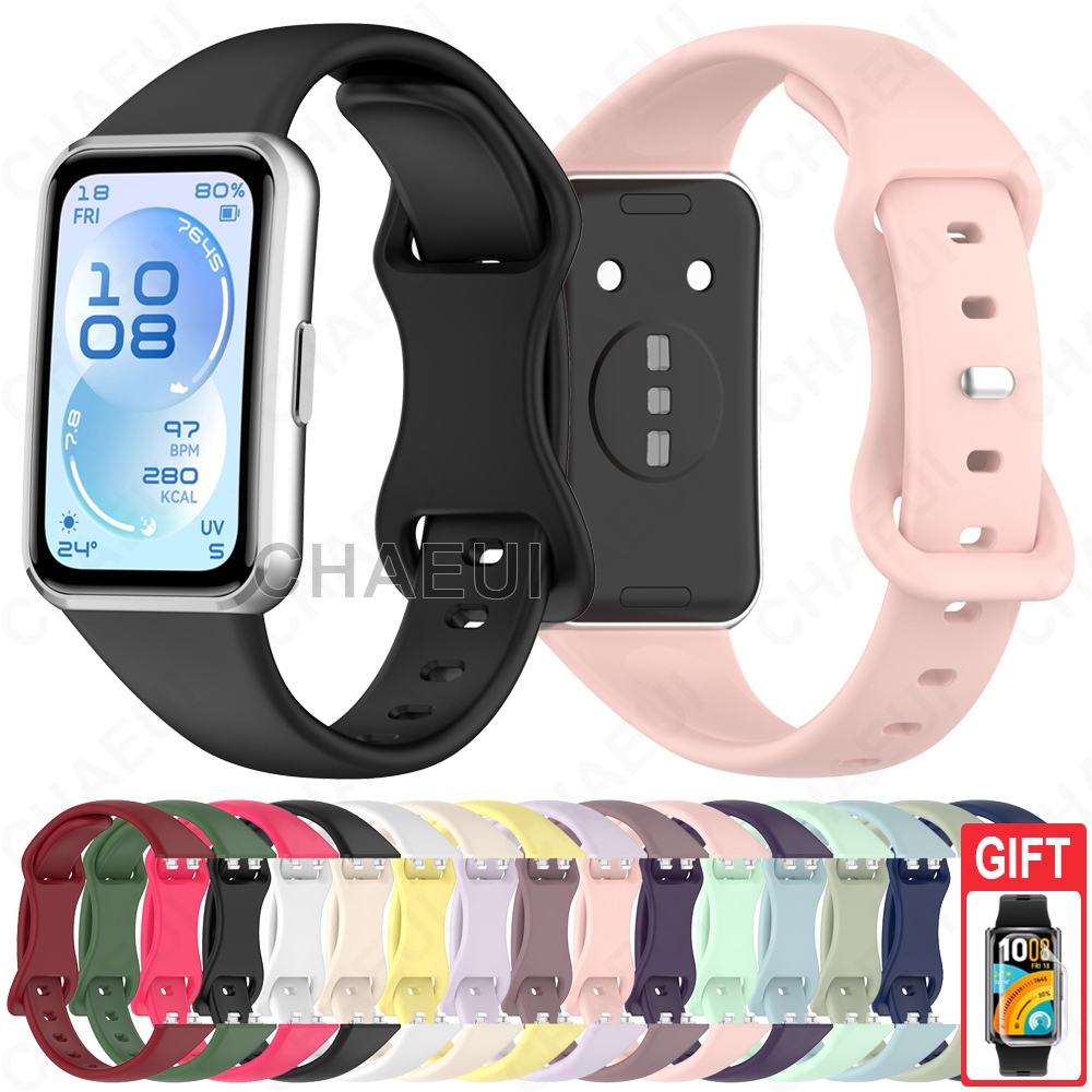 สายรัดซิลิโคนทนทานสร้อยข้อมือสายรัดข้อมืออุปกรณ์เสริมสําหรับ Huawei Band 11 / Huawei Band 11 Pro
