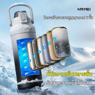 แก้วเก็บอุณหภูมิสแตนเลส316 ขนาดใหญ่ 800/1000/1500/2000ml พกพาง่าย กีฬา 2โหมดดื่ม(หลอด+ตรง) แยกชาได้ วัสดุเกรดอาหาร เก็บร้อนเก็บเย็น