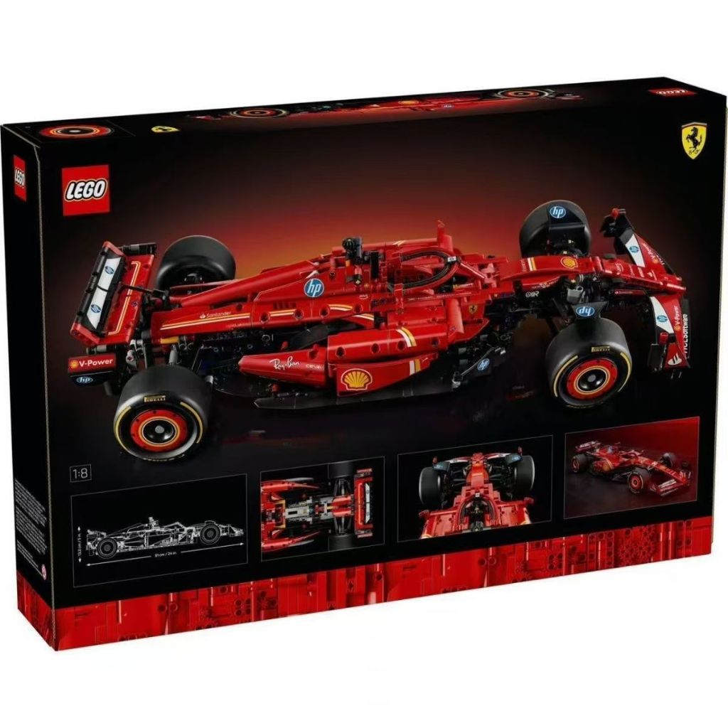 LEGO LEGO 42207 Mechanical Group Series Ferrari SF-24F1 รถแข่งมากกว่า 6 ปีเด็กบล็อกตัวต่อ