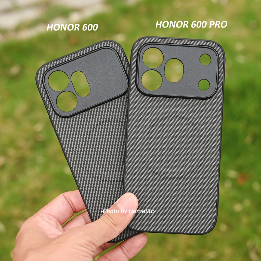 Case & Screen Protector Bundle สําหรับ Honor 600 / 600 Pro / 600 Lite ปลอกคาร์บอนไฟเบอร์รูปแบบหนังแม่เหล็ก Hard เคสโทรศัพท์ฝาครอบ