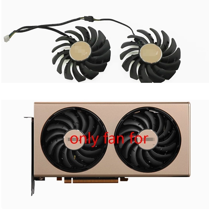 PLD09210S12HH 87 มม.4pin DC 12V 0.4A GPU Cooler สําหรับ MSI RX 5700 5700xt EVOKE OC กราฟิกการ์ดการ์ด