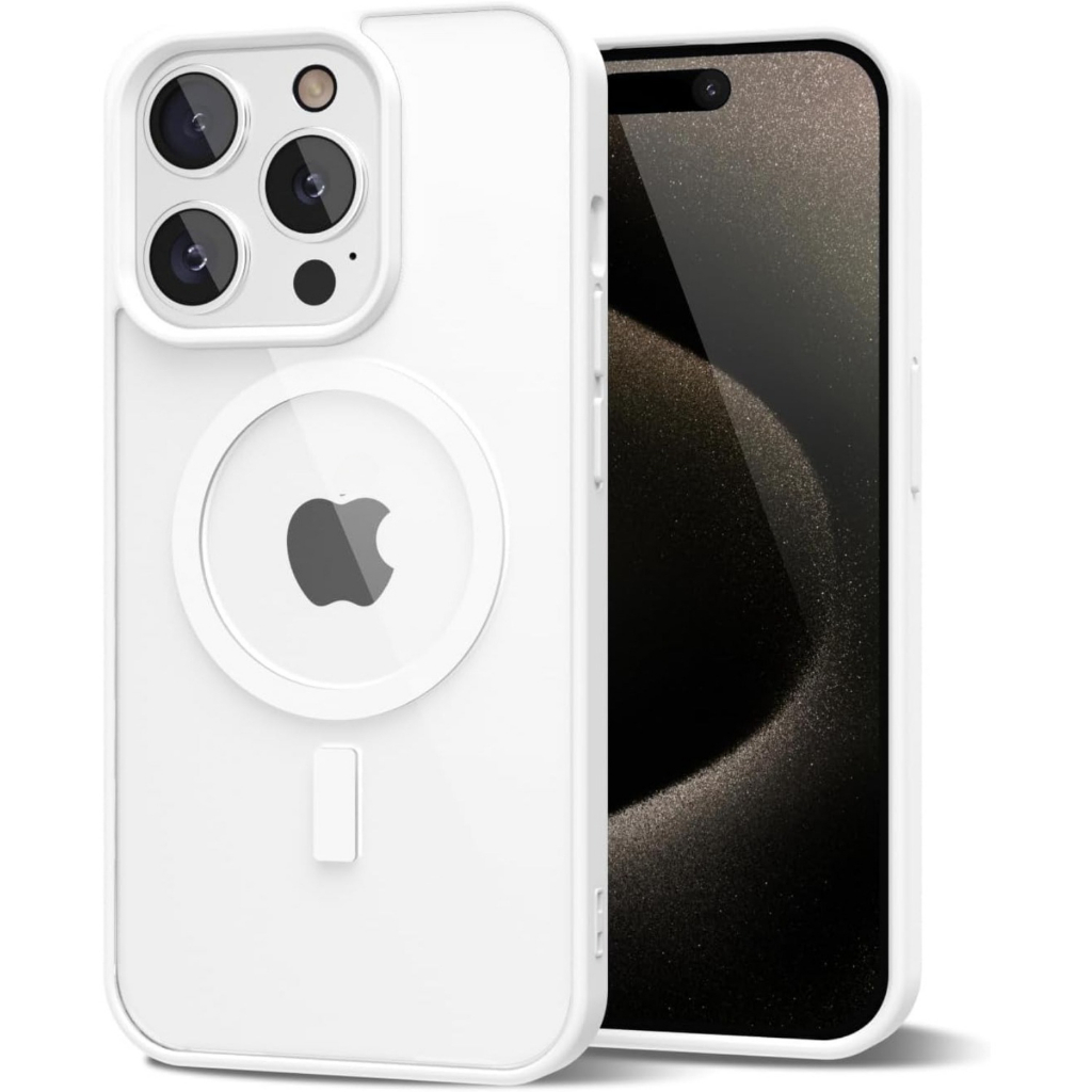 แม่เหล็กคริสตัลใสสําหรับ iPhone 16 15 14 13 12 11 Pro X XS Max XR 7 8 Plus Wireless Charger ออกแบบกันชนนุ่มซิลิโคนกันกระแทกพร้อมแม่เหล็กในตัว