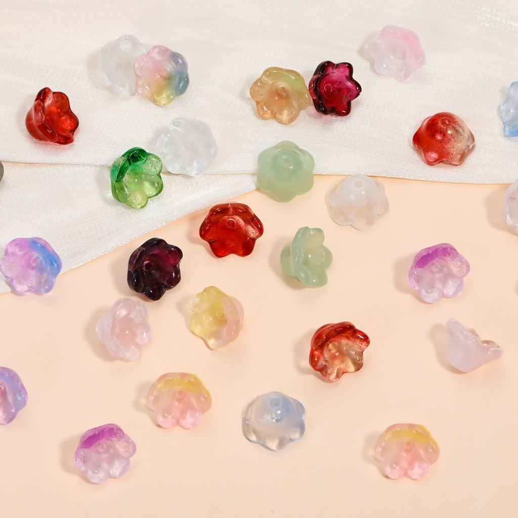 50 ชิ้น 7*12 มิลลิเมตรสี  ลูกปัดแก้ว DIY เครื่องประดับอุปกรณ์เสริมสร้อยข้อมือสร้อยคอลูกปัดวัสดุ