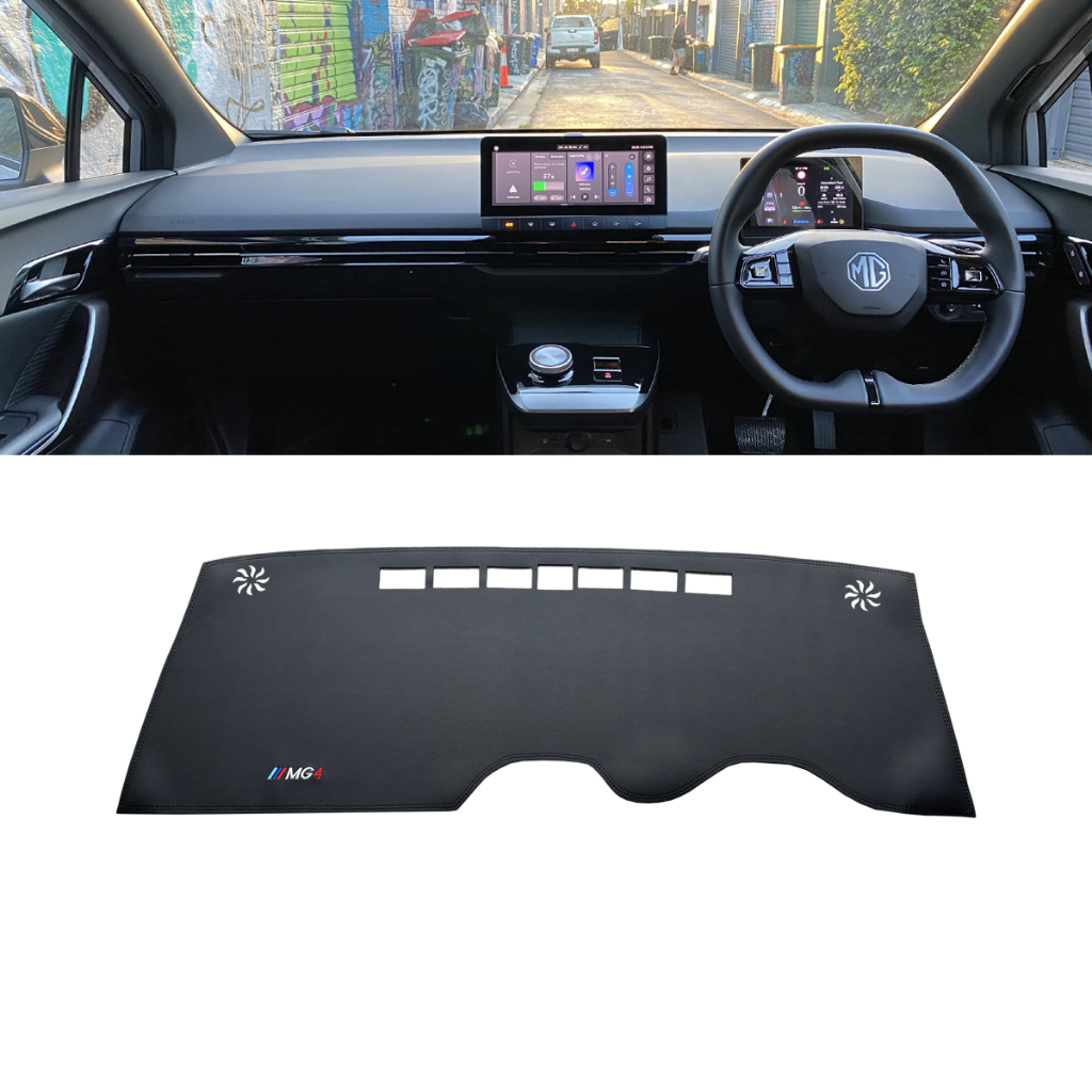 เหมาะสําหรับ MG4 EV 2023 2024 2025, รถแดชบอร์ดหนังแผ่นครีมกันแดดป้องกันการแตกร้าวจางหายกันลื่นทนทาน