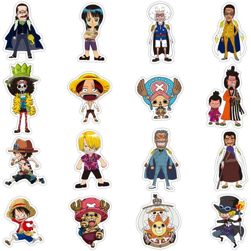 50 ชิ้น/ถุงอะนิเมะ One Piece Luffy Series Graffiti สติกเกอร์ไวนิล Decals แล็ปท็อปกันน้ํา DIY สติกเกอร์