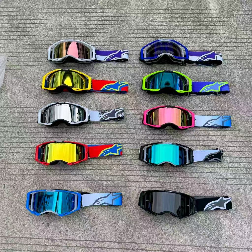 แว่นขี่มอเตอร์ไซค์ Italian Alpinestars A-star VISION 10 แบบออฟโรด สีทันสมัย