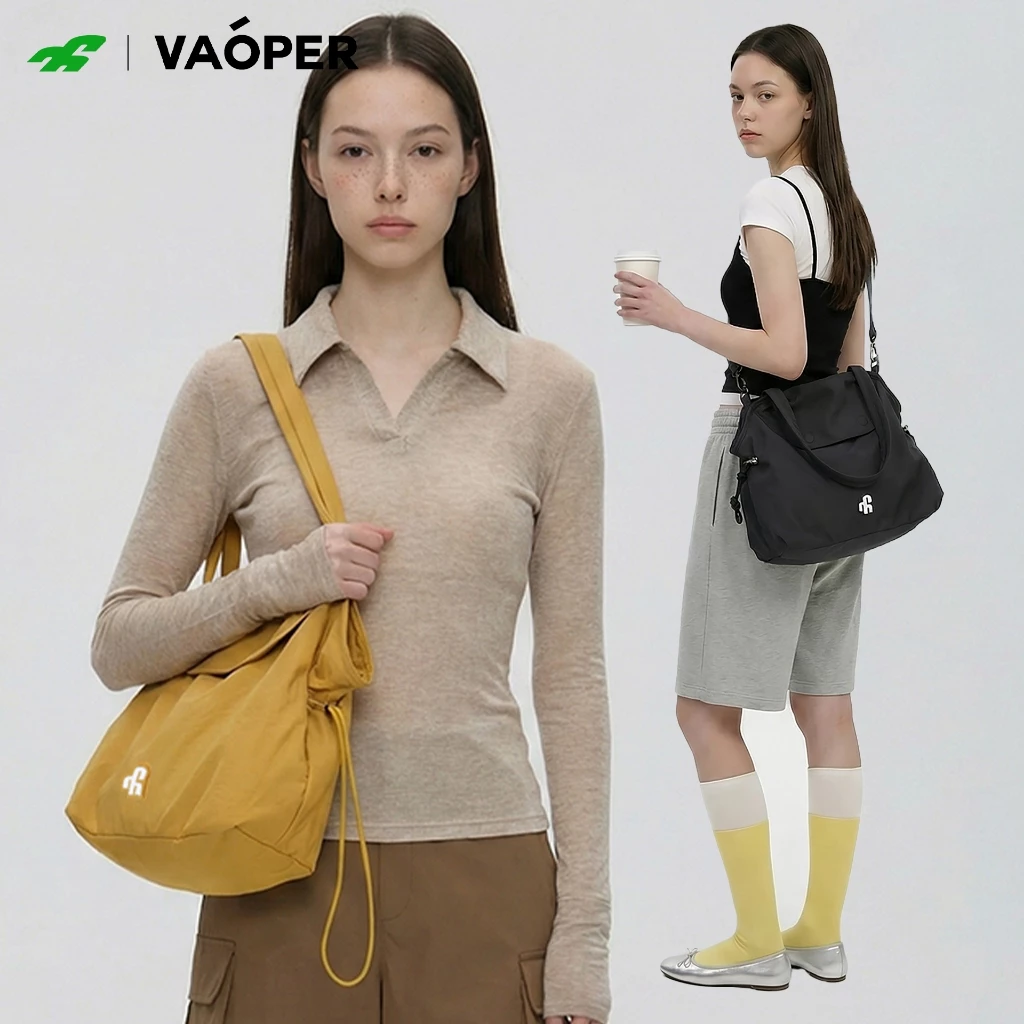 VAOPER กระเป๋ามินิมอลความจุใหญ่ไนลอน ดีไซน์ยูนิเซ็กซ์ L712