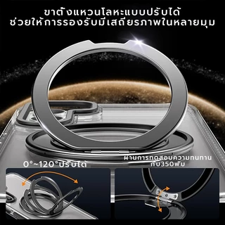 OSEER Cobalt Violet สําหรับ Samsung Galaxy S26 S25 S24 Ultra กรณี 360 หมุนขาตั้งแม่เหล็กกันกระแทกที่มองไม่เห็นผู้ถือแหวน Galaxy s26 Ultra กรณี