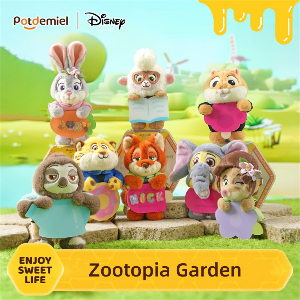 Potdemiel Disney Zootopia Garden Series Blind Box Toy Collection Mystery Box