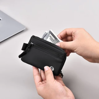 Rfid แปรงป้องกันการโจรกรรมกระเป๋าใส่เหรียญป้องกันการโจรกรรมรูดผู้ถือบัตรมินิเดินทางกระเป๋าสตางค์ธนาคารผู้ถือบัตร