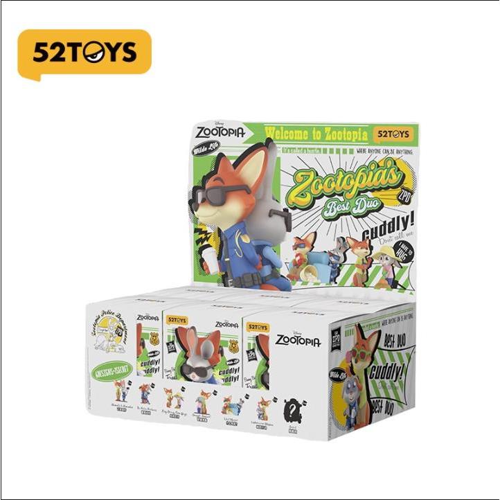 ยกกล่อง52TOYS Disney Zootopia Best Duo series Blind Box Toy Collection Judy & Nick