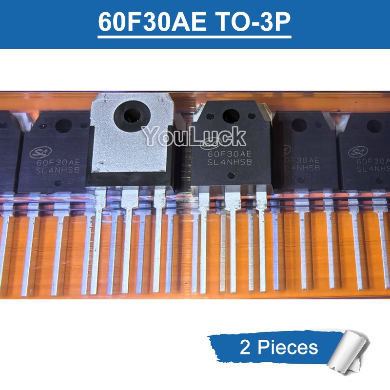 2 ชิ้น 60F30AE TO-3P SFR60F30AEPN 60A/300V Fast Recovery Rectifier ไดโอดใหม่