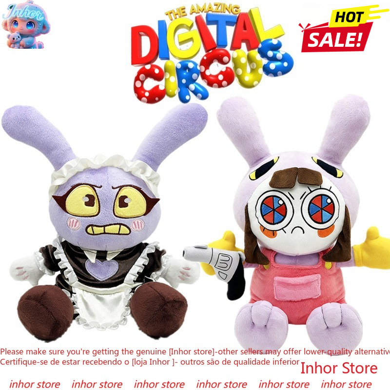 Maid Jax Plush,Jax-Suit Pomni ของเล่น Amazing Digital Circus ตุ๊กตาของเล่นตุ๊กตานุ่มของขวัญวันเกิดสํ
