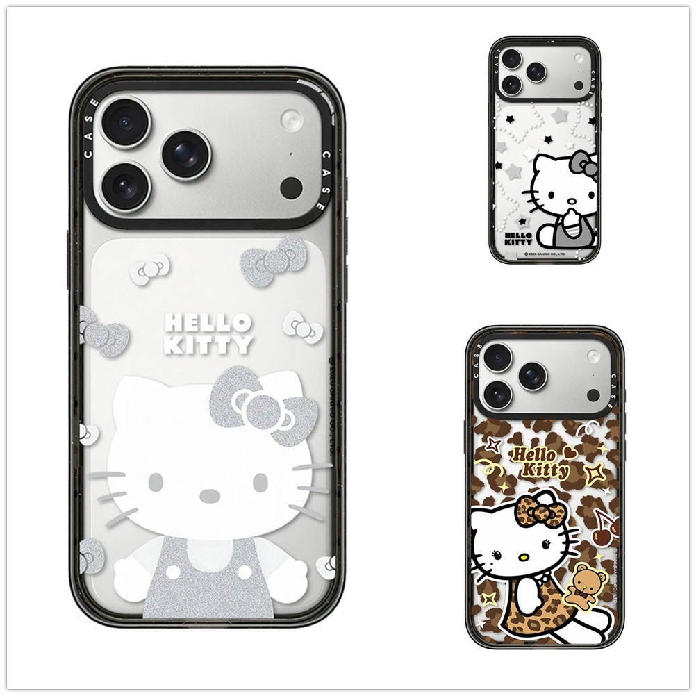 สําหรับ iPhone 17 16 15 14 13 Pro Max Plus Leopard Kitty อะคริลิค Hard PC ฝาหลังกรณี