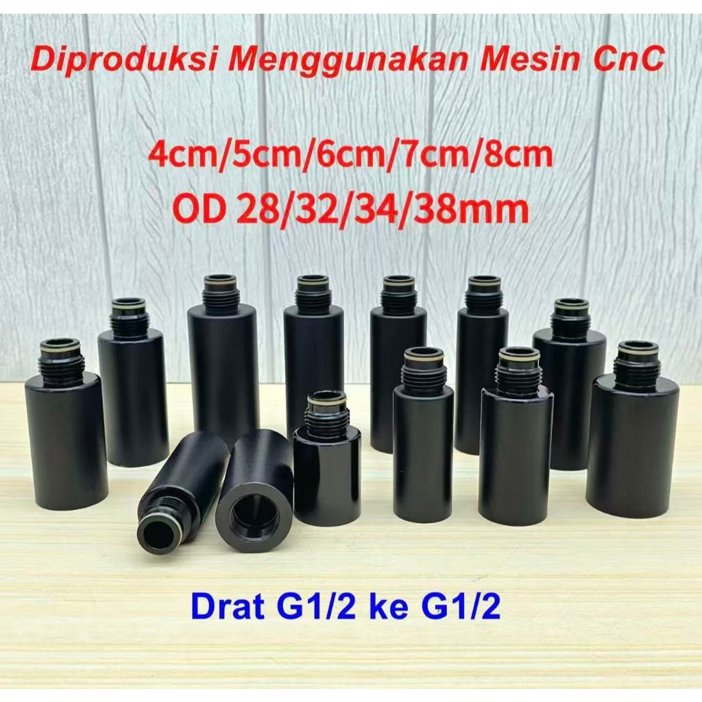 อะแดปเตอร์ G1/2 ถึง G1/2 PCP - G1/2 ถึง G1/2, OD28//32/34/38，4/5/6/7/8cm ซม.อุปกรณ์ pcp salbabida เด็กแขนลอยว่ายน้ําเสื้อชูชีพลอย