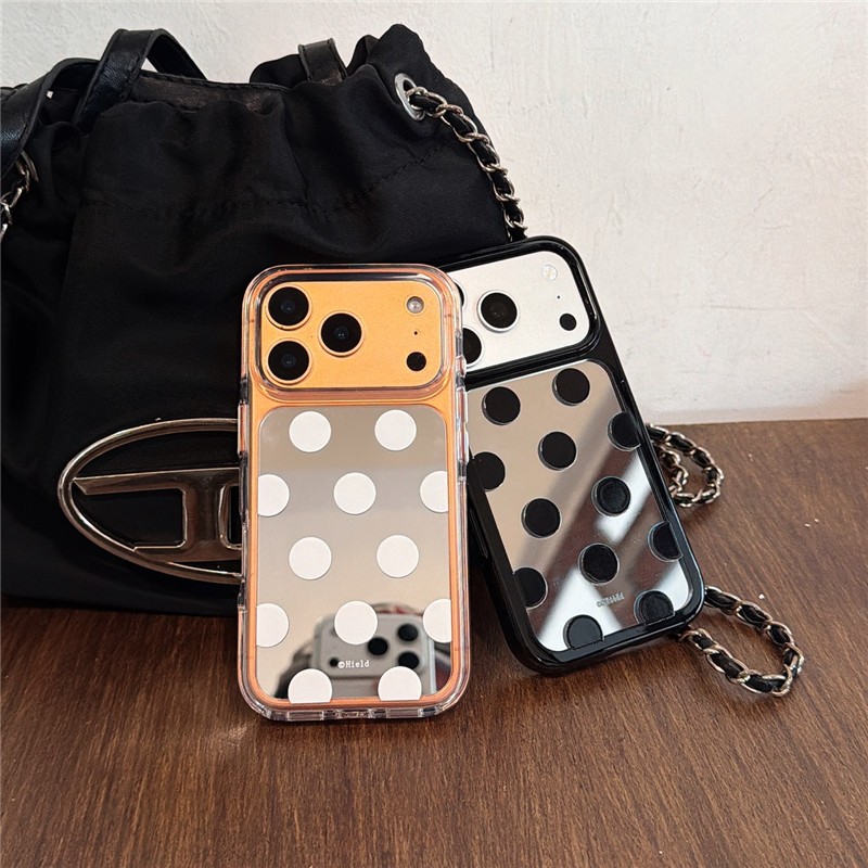 IPhone 17 Pro Max ลายคลื่นเหมือนกระจก เคสโทรศัพท์วัสดุอะคริลิค