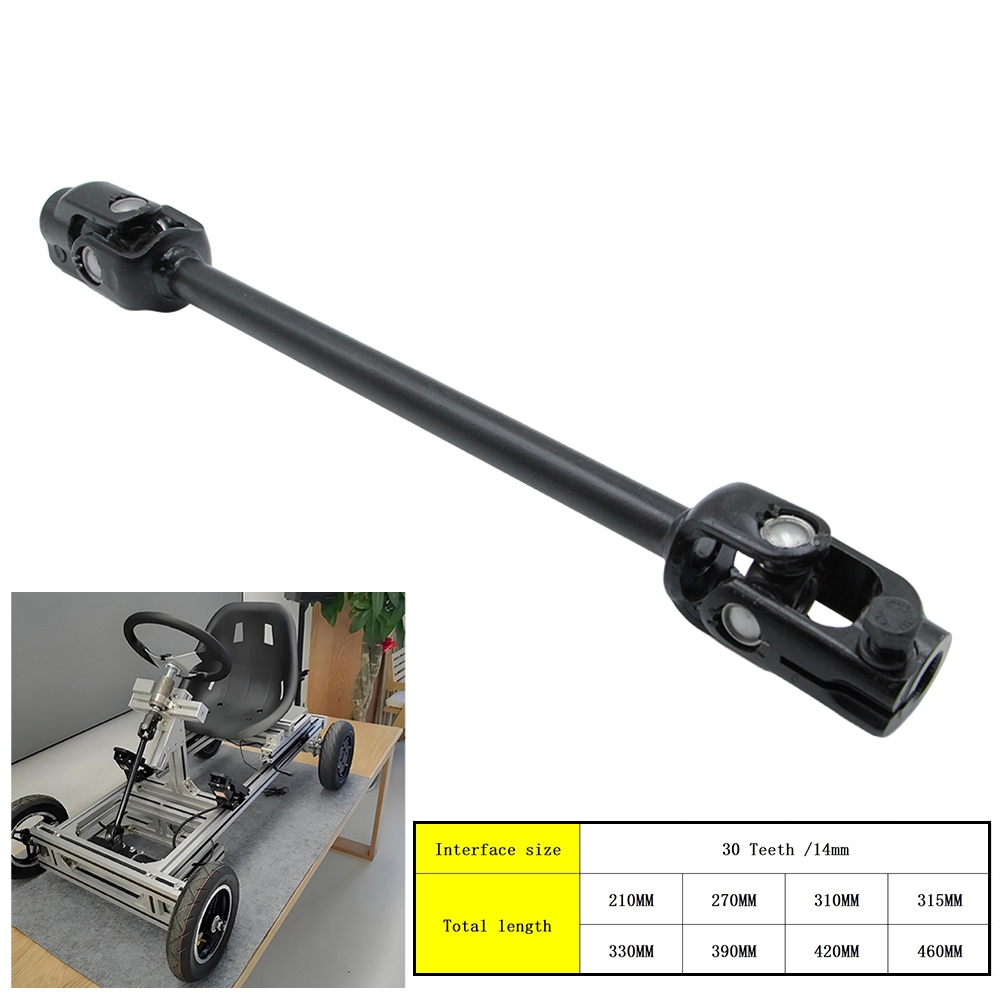 30 T/14 มม.พวงมาลัยคอลัมน์เพลา Rack Knuckle U Joint Assembly สําหรับ DIY 110cc 125cc Go Kart Quad AT